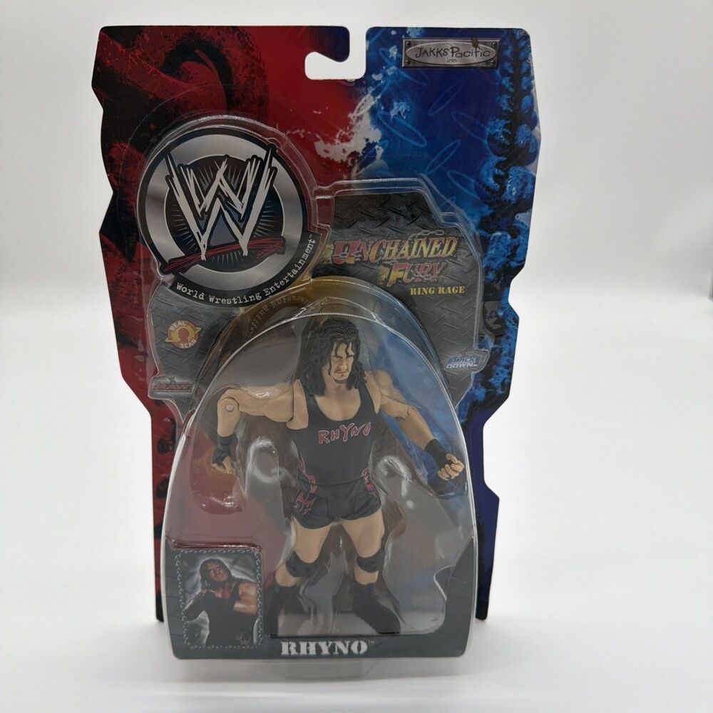 RHYNO Unchained Fury Action Figure JAKKS WWE Raw ECW